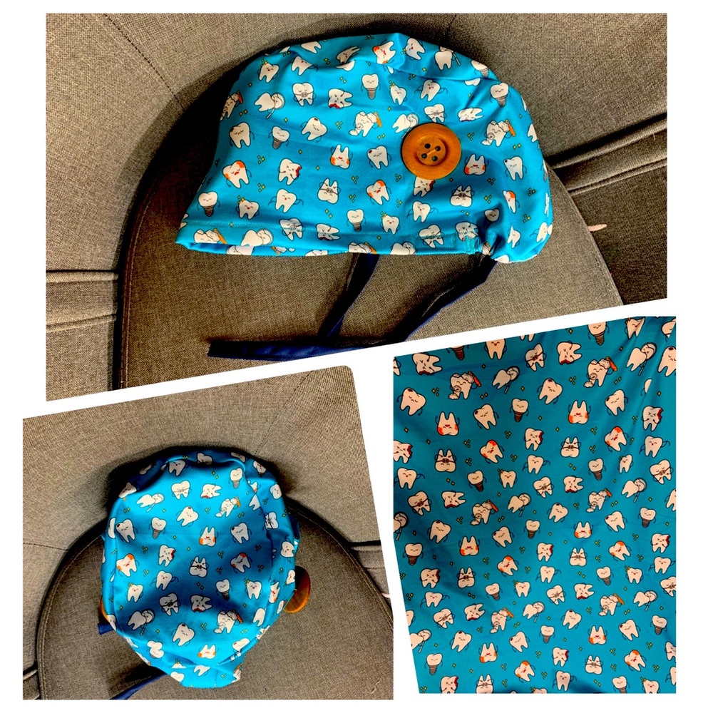 Ready toShip High Quality Fitted Scrub Cap wButton